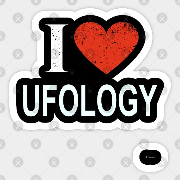 I Love Ufology - Gift for Ufologist in the field of Ufology Sticker by giftideas